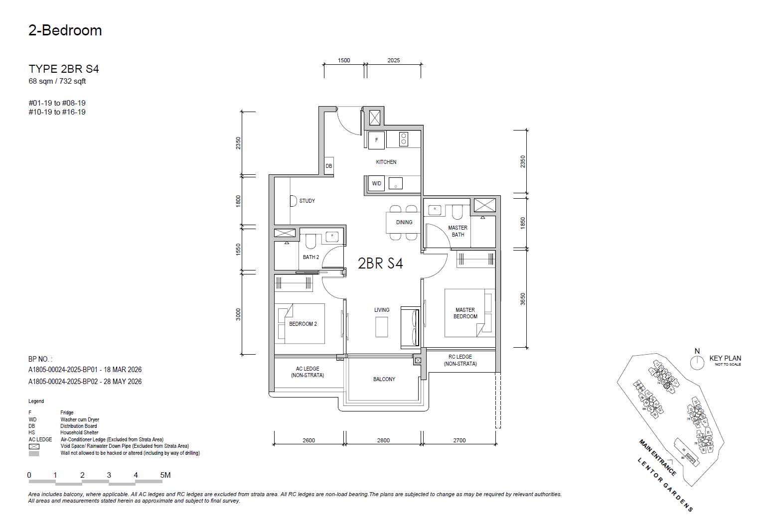 Lentor Gardens Residences 2BR S4 floor plan