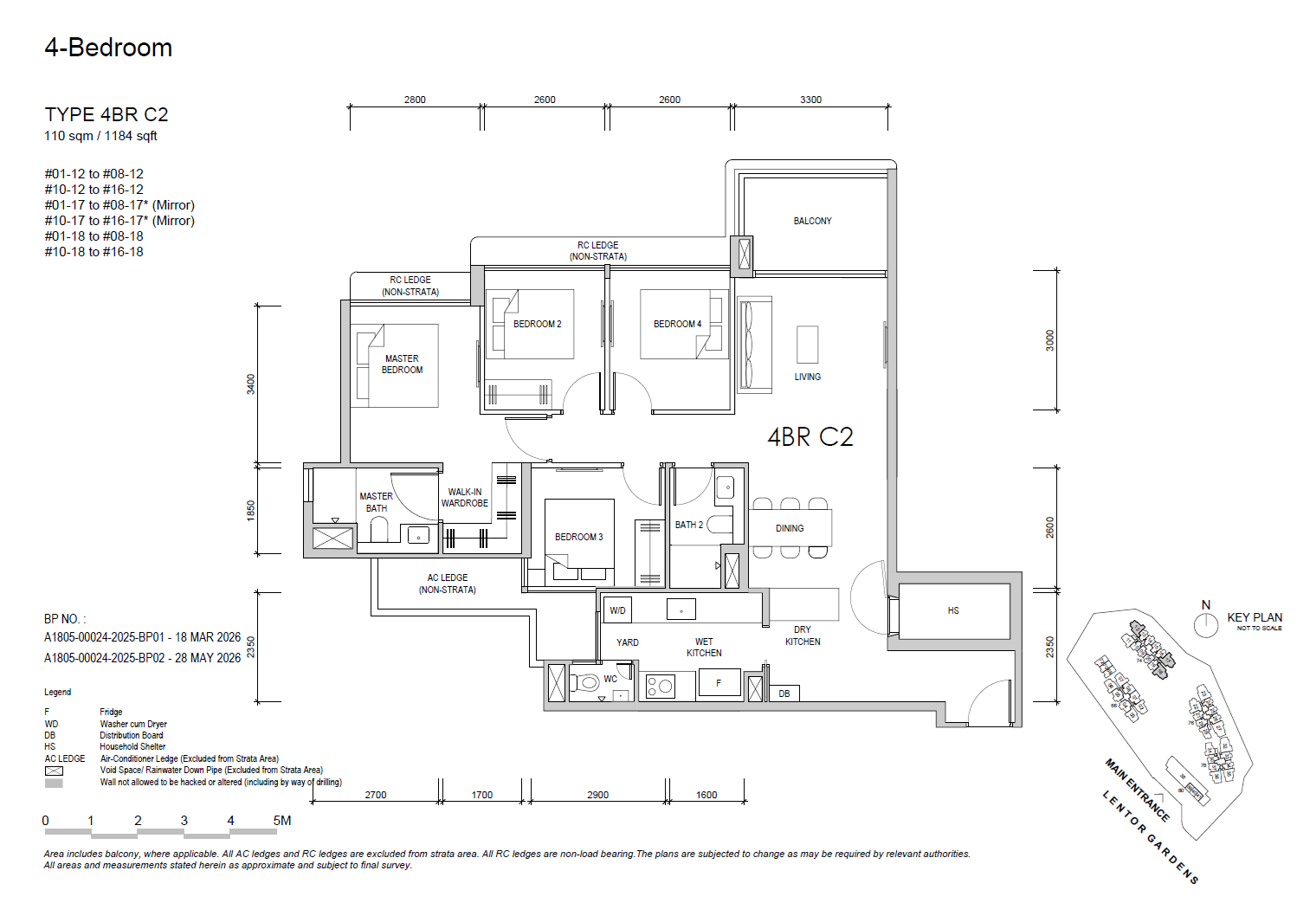 Lentor Gardens Residences 4BR C2 floor plan