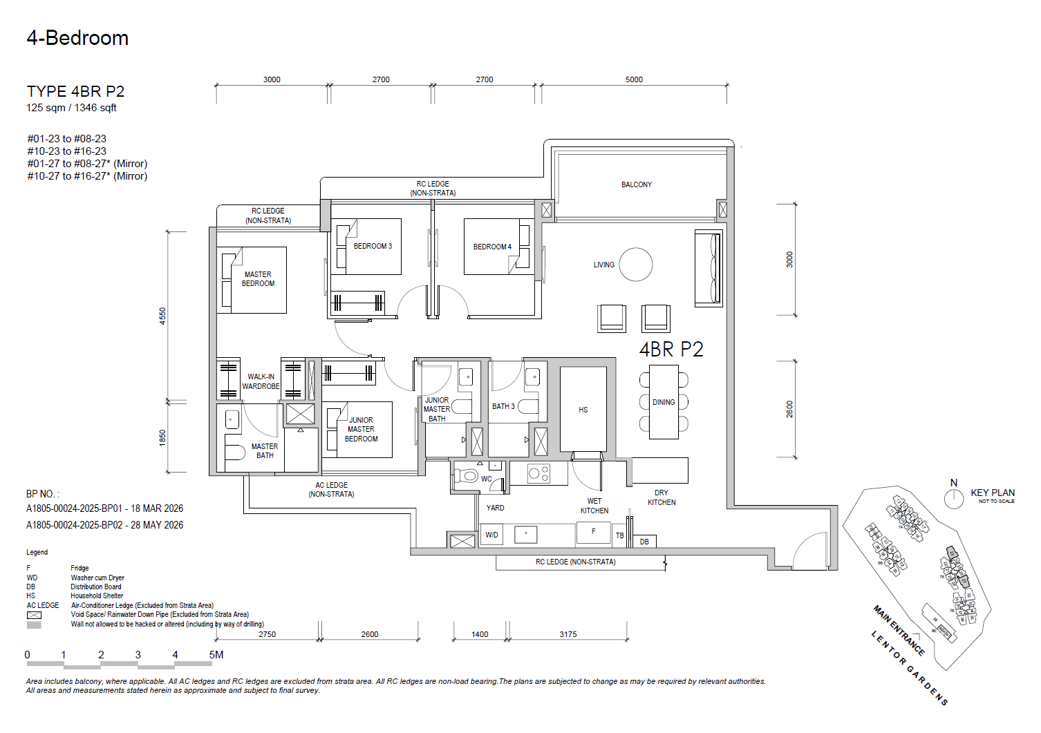 Lentor Gardens Residences 4BR P2 floor plan