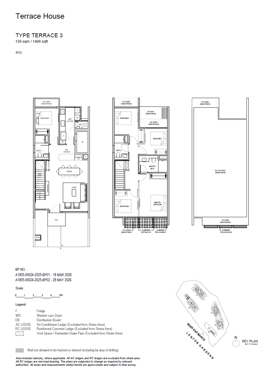 Lentor Gardens Residences Terrace 3 floor plan